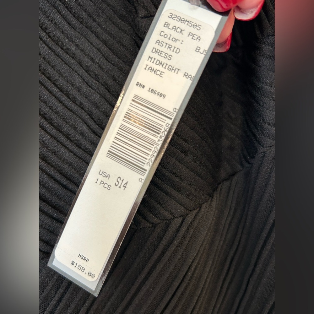 NWT Tahari ASL Black Short Sleeve Dress - Lined - Picture 7 of 10